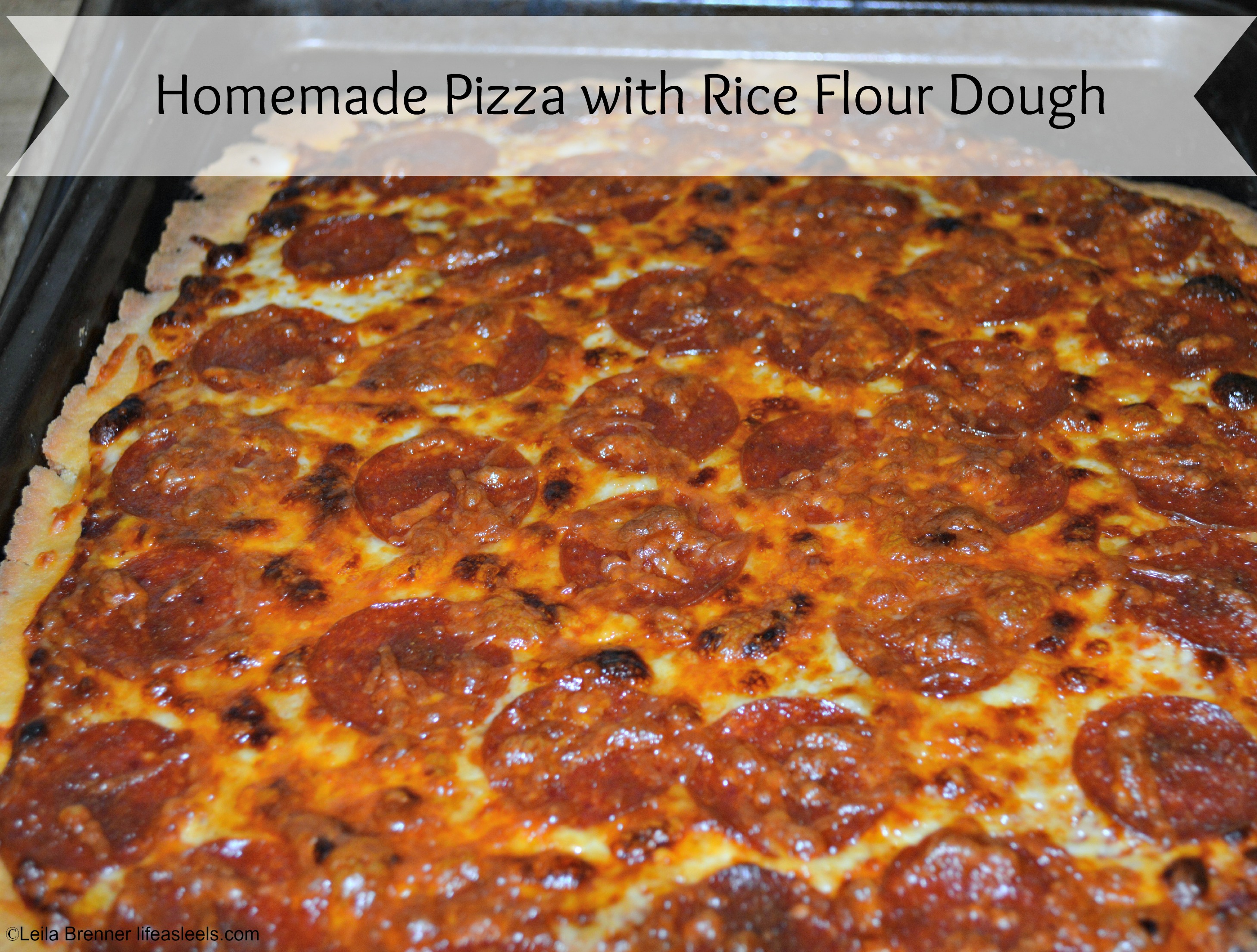 Homemade Pizza with Rice Flour Dough