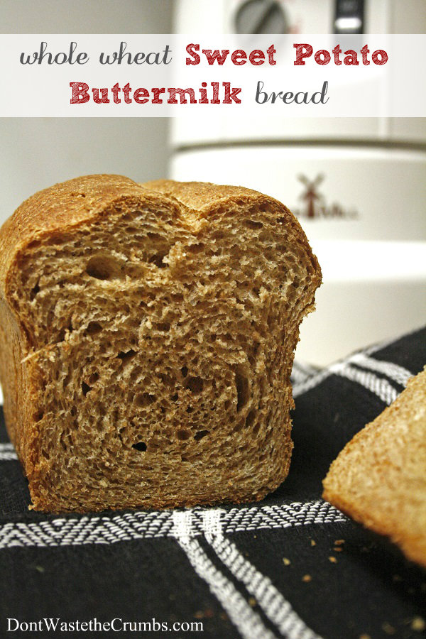 Whole Wheat Sweet Potato Buttermilk Bread