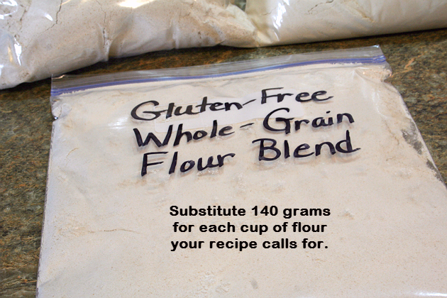 Homemade Gluten-Free Whole Grain Flour Blend (Brown Rice, Oat and Amaranth)