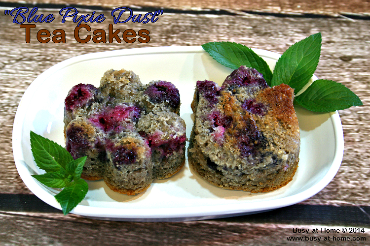Gluten-Free Blue Corn Tea Cakes (Muffins) with Blueberries