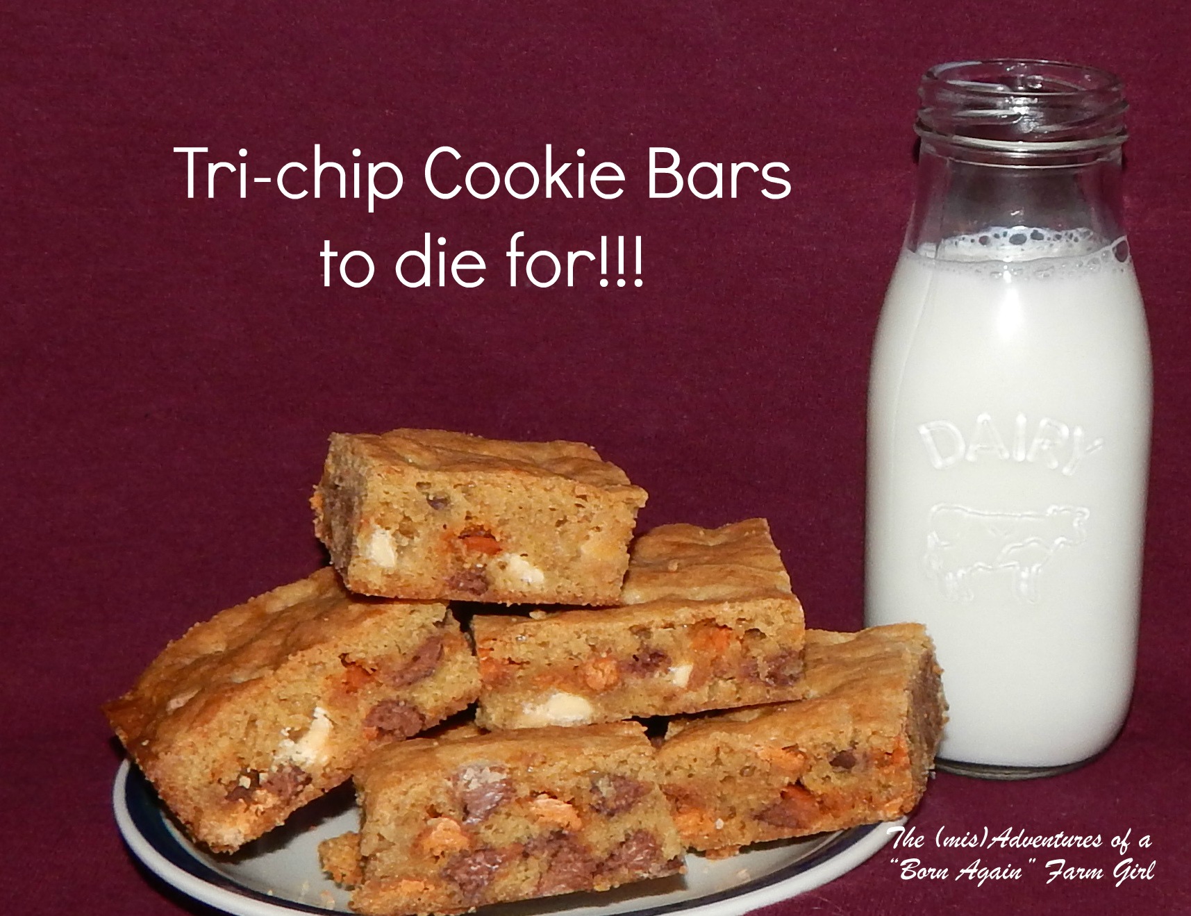 Tri-chip Cookie Bar