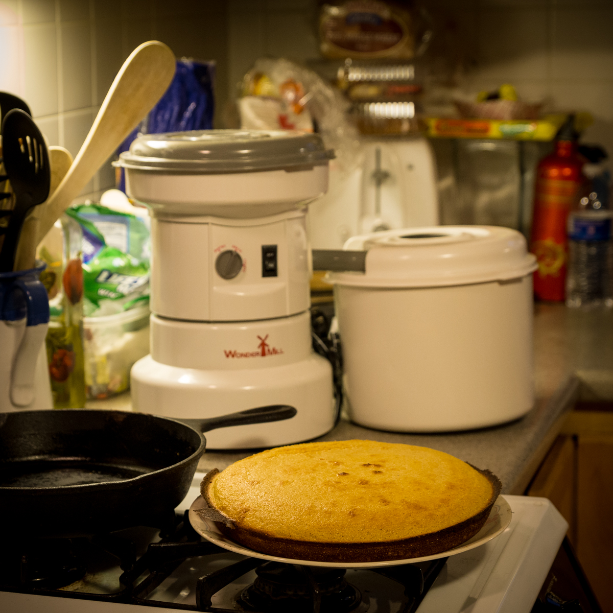 Cornbread fresh from the oven