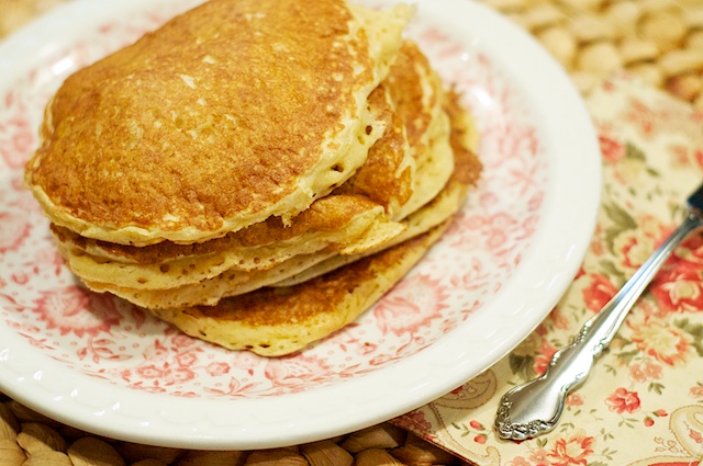 Fluffy Whole Wheat “Buttermilk” Pancakes
