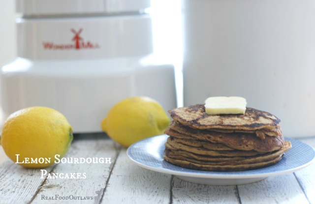 Lemon Sourdough Pancakes