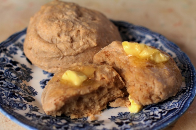 Soaked Whole Wheat Biscuits