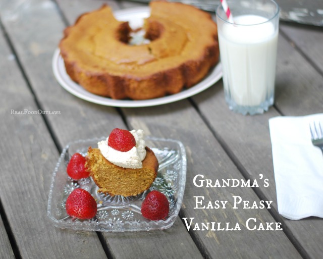 Grandma's Easy Peasy Vanilla Cake