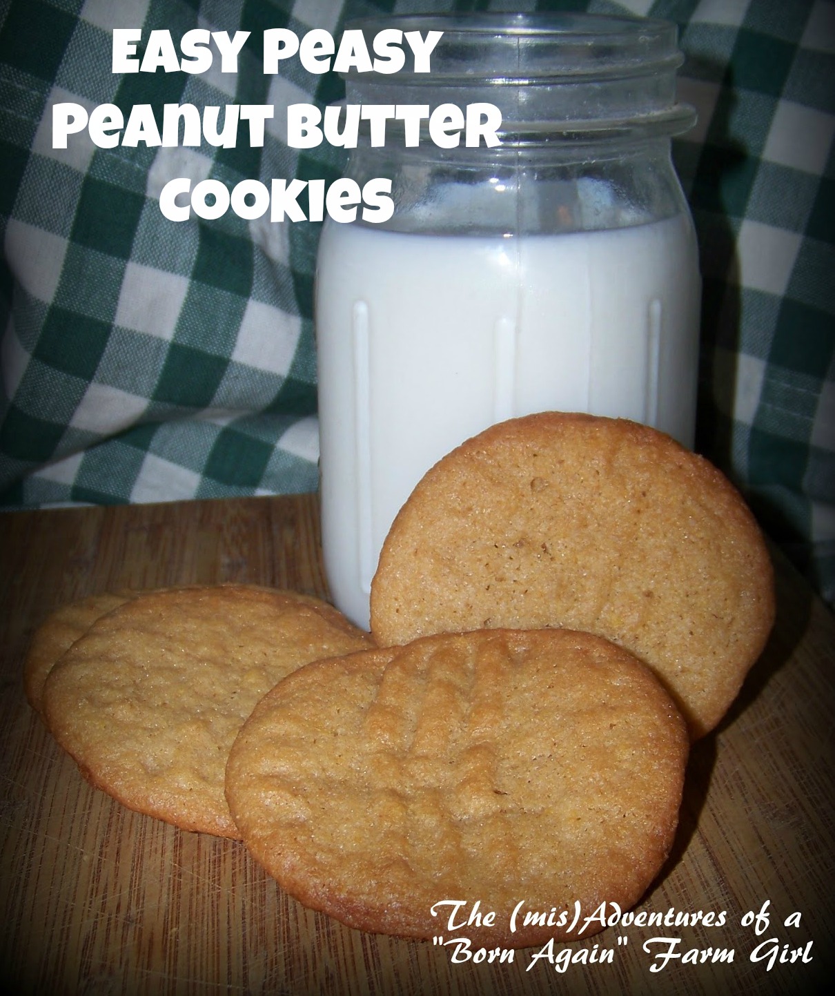 Easy Pease Peanut Butter Cookies
