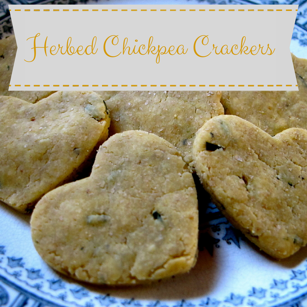 Herbed Chickpea Crackers