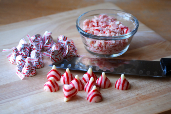 Candy Cane Kiss Christmas Cookies