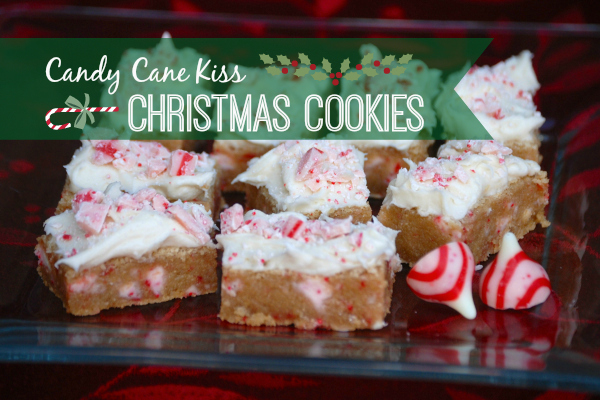 Candy Cane Kiss Christmas Cookies