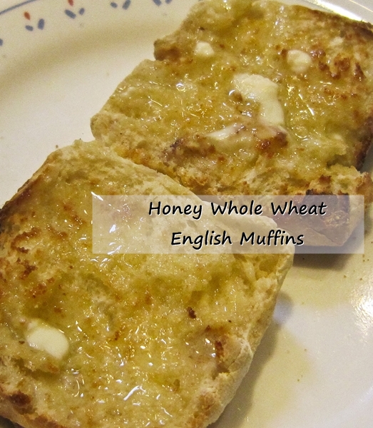 Honey Whole Wheat English Muffins