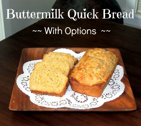 Buttermilk Cheese Bread with Options